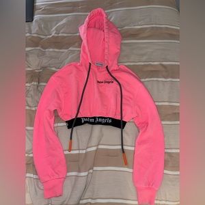designer palm angels cropped hoodie!!
